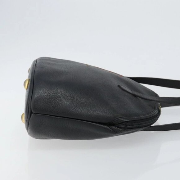 SAINT LAURENT Tote Bag Leather Black Gold Auth bs29495 - Picture 6 of 16